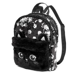 Justice Girls Sequined Cat Mini Backpack ***NWT***